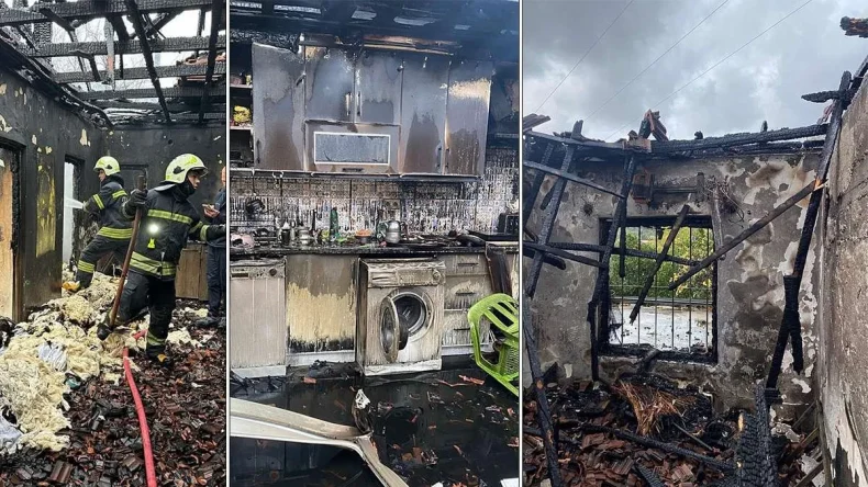 Çakmaklı oyun yangınla sonuçlandı: Ev kullanılamaz hale geldi!