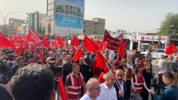 Silêmaniye’de 1 Mayıs yürüyüşü